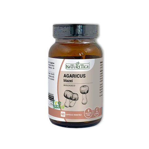AGARICUS BLAZEI - HIMEMATZUTAKE - Fungo adatto in caso di allergie e infiammazioni. Regola il colesterolo - 60 capsule