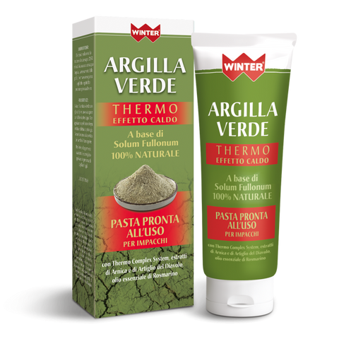 WINTER ARGILLA VERDE THERMO EFFETTO CALDO - Pasta pronta all'uso per impacchi 250ml