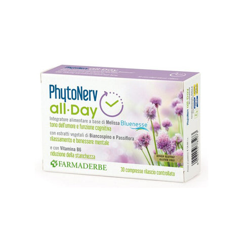 PHYTONERV ALL DAY - Migliora il tono dell'umore e il benessere mentale - 30CPR