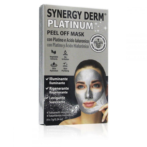 MASCHERA SYNERGY DERM PLATINUM PEEL OFF - 4 Trattamenti monodose