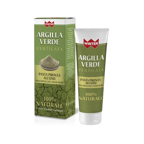 ARGILLA VERDE VENTILATA - Pasta pronta all'uso per impacchi e maschere 250ml