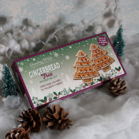GINGERBREAD TREE DECORATING KIT - BISCOTTI ALLO ZENZERO DA DECORARE – 99gr
