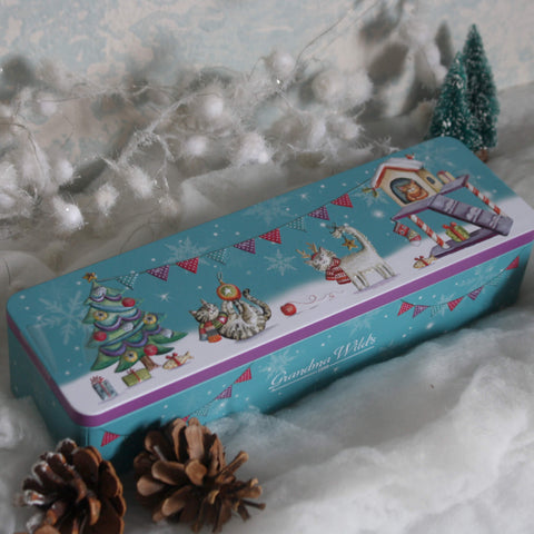 XMAS CAT PARTY TIN - BISCOTTI SHORTBREAD ALLA PANNA – 200 gr