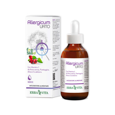 ALLERGICUM URTO GOCCE - Antistaminico naturale efficace nelle allergie. Riporta il benessere alle vie respiratorie - 50ml