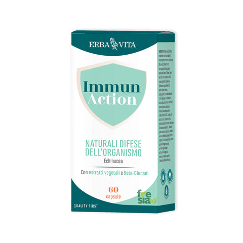 IMMUN ACTION – Coadiuva le naturali difese dell’organismo e contrasta l’attacco da parte di virus e batteri - 60 capsule