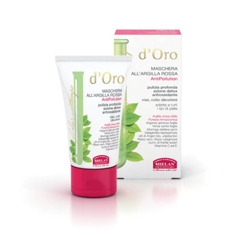 MASCHERA ALL'ARGILLA ROSSA ANTIPOLLUTION - Pulizia profonda 50ml