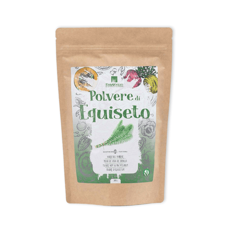 POLVERE DI EQUISETO – Benessere di capelli, unghie, ossa e articolazioni. Azione drenante e mineralizzante naturale – 200 g