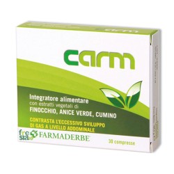 CARM - Migliora la digestione e dona benessere all'intestino. Riduce il gonfiore. - 30 compresse