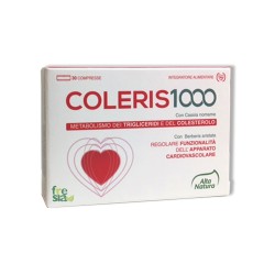 COLERIS 1000 – Trattamento specifico per colesterolo e trigliceridi in eccesso. Protegge l’apparato cardiocircolatorio - 30 compresse